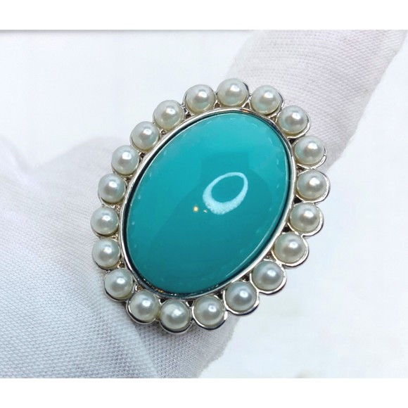 Guess Silver Ring Size7/8 COSTUME JEWELRY, Boho, Western Style - Picture 1 of 9